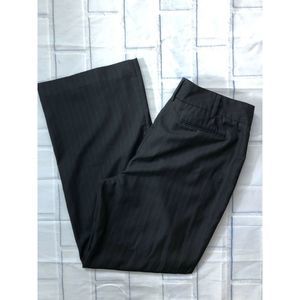 Bogari Womens Pants Size 16 Black Pinstripe Career